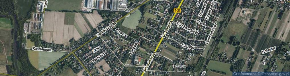 Zdjęcie satelitarne Spokojna ul.